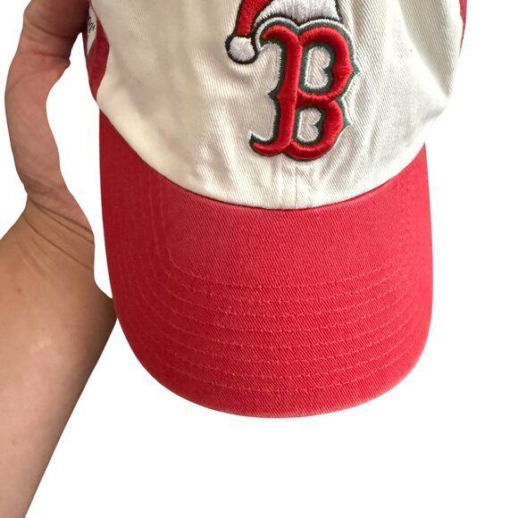 Vintage Boston Red Sox Holiday Baseball Cap Adjustable Strap Ho Ho Home Run - Picture 6 of 6